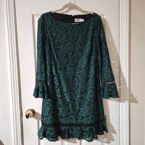 Eliza F Green Lace Dress